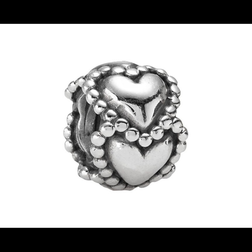 Pandora silver everlasting heart charm